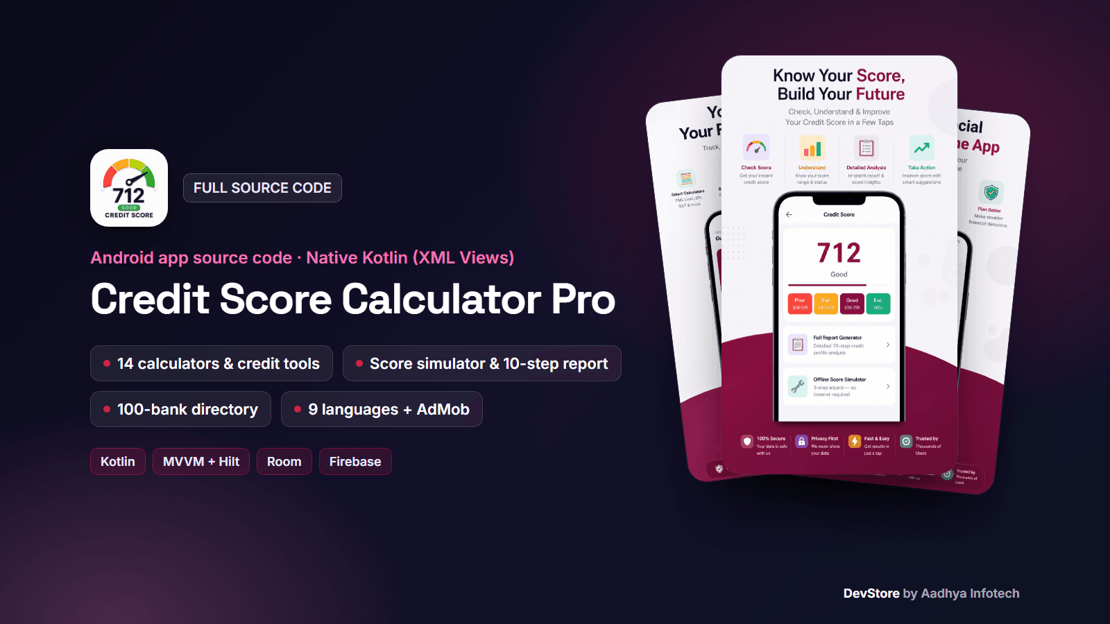 Credit Score Calculator Pro — Native Android Kotlin Source Code — image 1