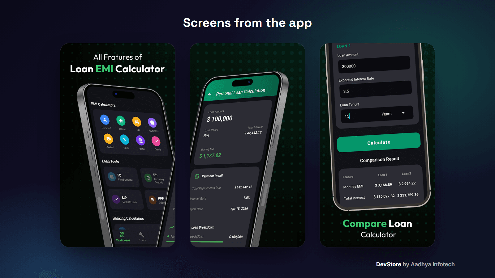 EMI Calculator AI & Loan Planner — Native Android Kotlin Source Code — image 2