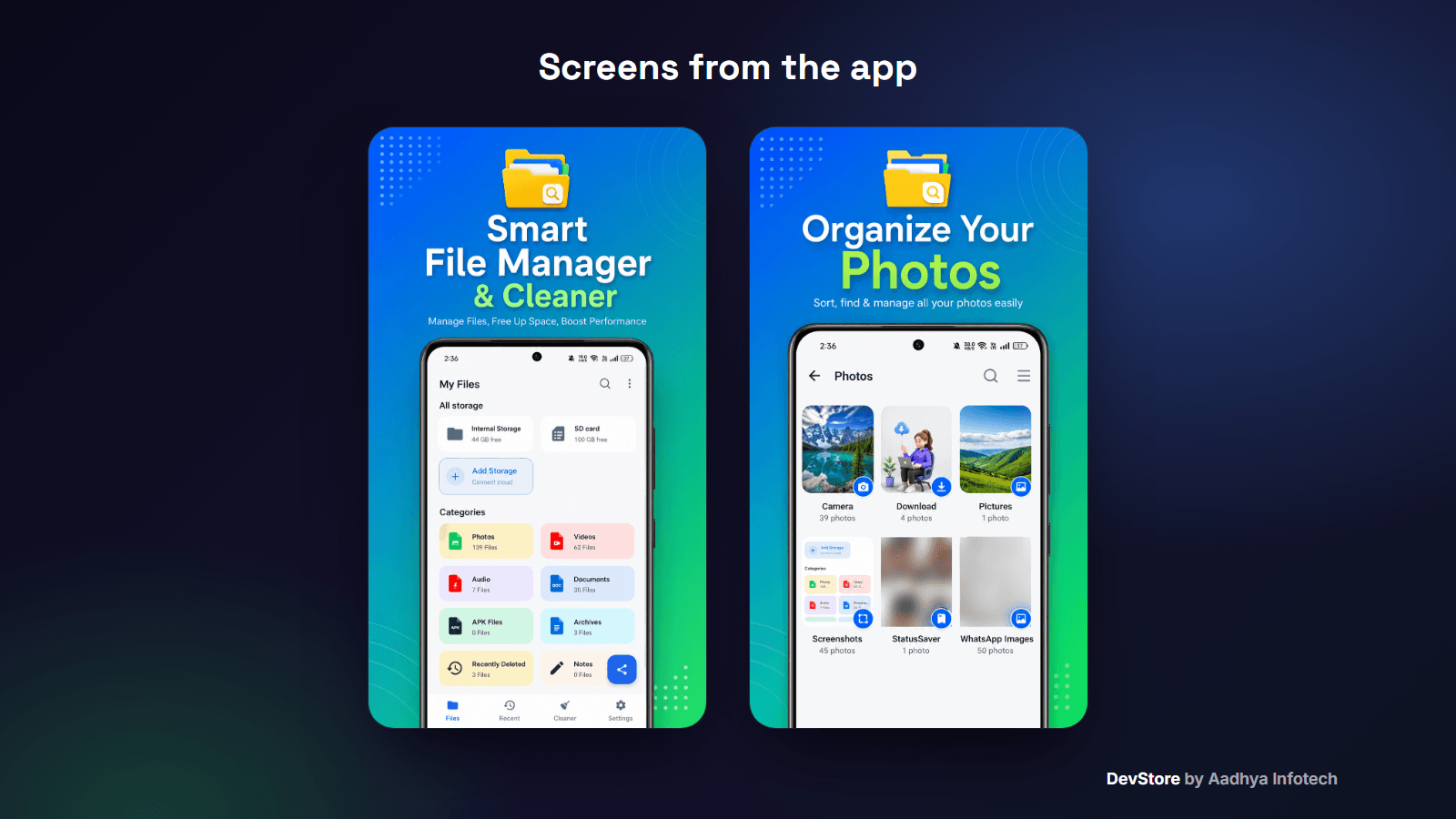 File Manager & Cleaner with Private Safe — Android Kotlin Source Code — image 2