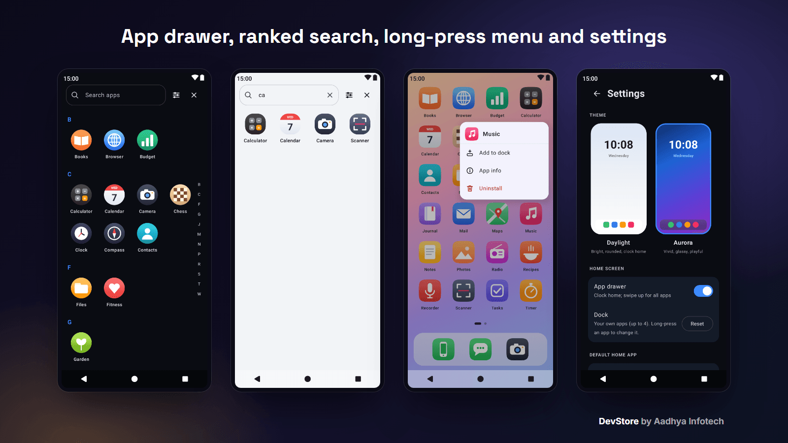 Vesta Launcher Starter Kit — Android Home Screen Launcher Kotlin Jetpack Compose Source Code — image 3