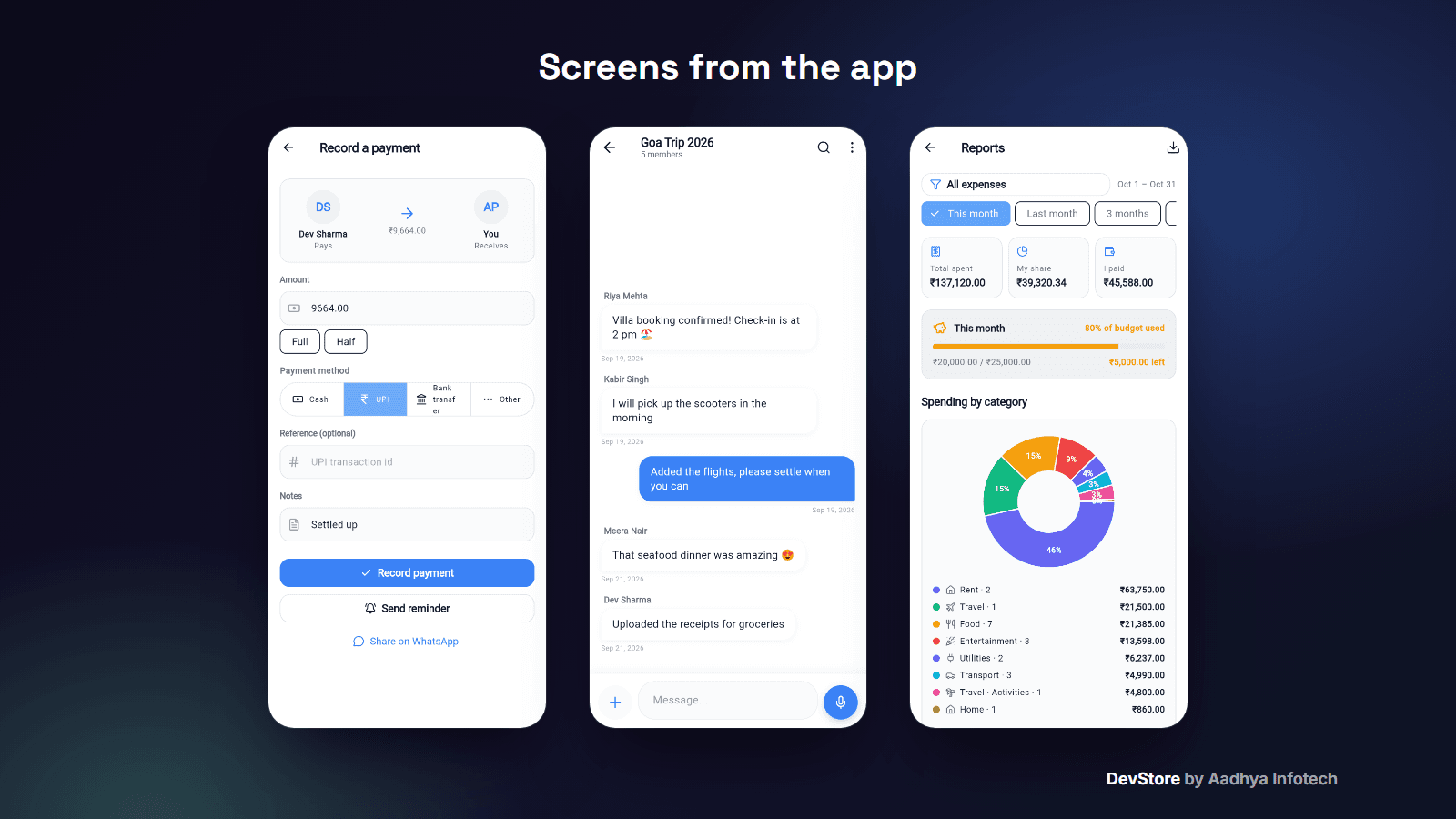 Split Expense Sharing & Bill Splitting App — Flutter + Node.js (Fastify, MongoDB) Source Code — image 2